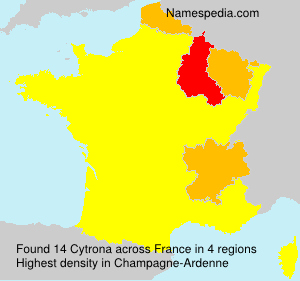 Surname Cytrona in France Surname Cytrona in France