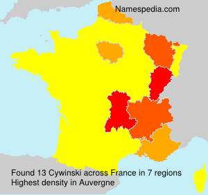 Surname Cywinski in France Surname Cywinski in France