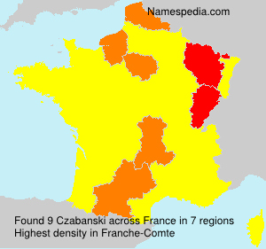 Surname Czabanski in France