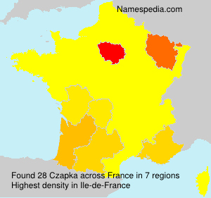 Surname Czapka in France Surname Czapka in France