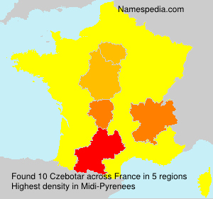 Surname Czebotar in France Surname Czebotar in France