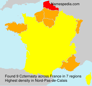 Surname Czternasty in France Surname Czternasty in France