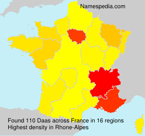 Surname Daas in France Surname Daas in France