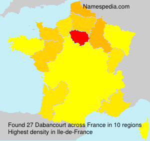 Surname Dabancourt in France Surname Dabancourt in France
