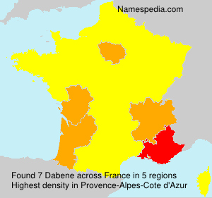 Surname Dabene in France Surname Dabene in France