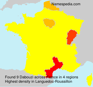 Surname Dabouzi in France Surname Dabouzi in France