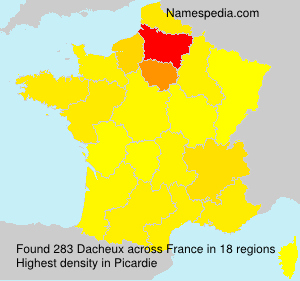 Surname Dacheux in France Surname Dacheux in France