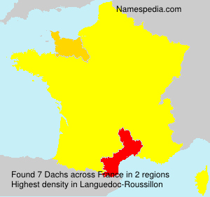 Surname Dachs in France Surname Dachs in France