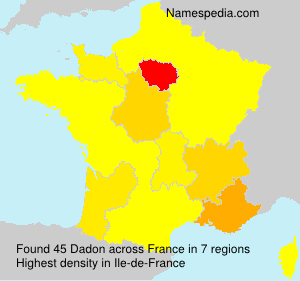 Surname Dadon in France Surname Dadon in France
