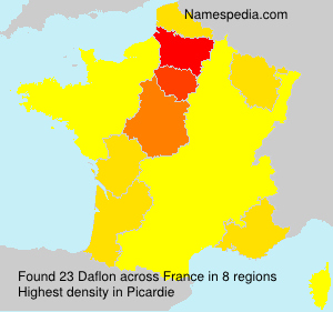 Surname Daflon in France Surname Daflon in France