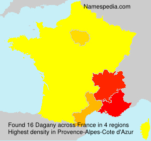 Surname Dagany in France