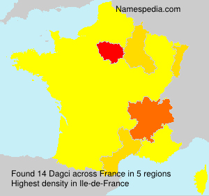 Surname Dagci in France Surname Dagci in France
