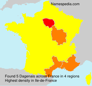 Surname Dagenais in France Surname Dagenais in France