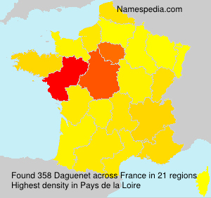 Surname Daguenet in France Surname Daguenet in France