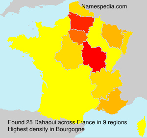 Surname Dahaoui in France Surname Dahaoui in France