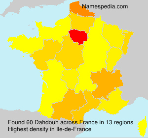 Surname Dahdouh in France Surname Dahdouh in France