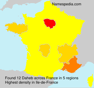 Surname Daheb in France Surname Daheb in France