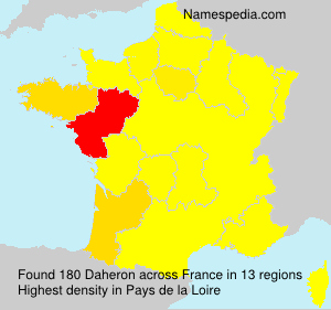 Surname Daheron in France Surname Daheron in France