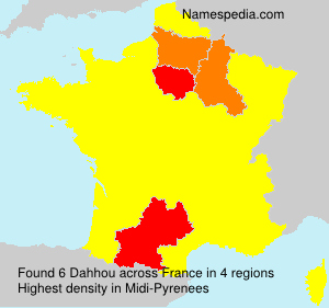 Surname Dahhou in France
