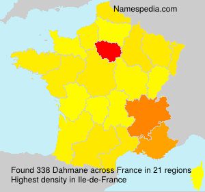 Surname Dahmane in France Surname Dahmane in France