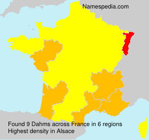 Surname Dahms in France Surname Dahms in France
