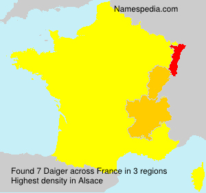 Surname Daiger in France Surname Daiger in France