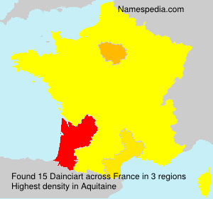Surname Dainciart in France Surname Dainciart in France