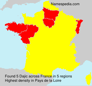 Surname Dajic in France Surname Dajic in France