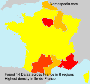 Surname Dalaa in France Surname Dalaa in France
