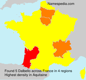 Surname Dalbello in France Surname Dalbello in France