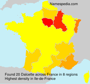 Surname Dalcette in France Surname Dalcette in France