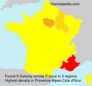 Surname Dalecky in France Surname Dalecky in France