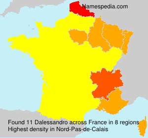 Surname Dalessandro in France Surname Dalessandro in France