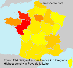 Surname Daligault in France Surname Daligault in France