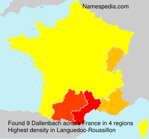 Surname Dallenbach in France Surname Dallenbach in France
