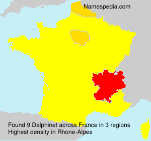 Surname Dalphinet in France Surname Dalphinet in France