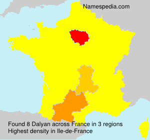 Surname Dalyan in France Surname Dalyan in France