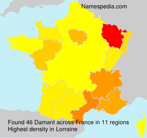 Surname Damant in France Surname Damant in France