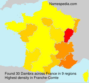 Surname Dambra in France Surname Dambra in France