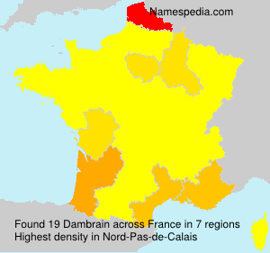 Surname Dambrain in France Surname Dambrain in France