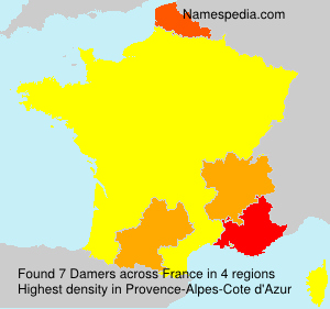 Surname Damers in France Surname Damers in France