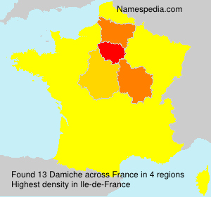 Surname Damiche in France Surname Damiche in France