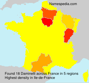 Surname Daminelli in France Surname Daminelli in France