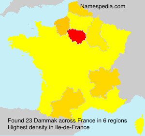 Surname Dammak in France Surname Dammak in France