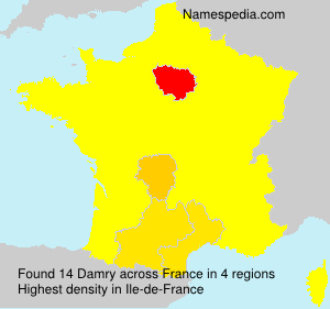 Surname Damry in France Surname Damry in France