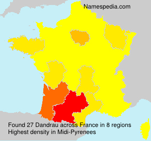 Surname Dandrau in France Surname Dandrau in France