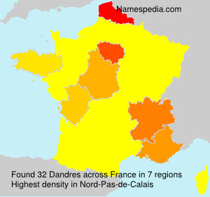 Surname Dandres in France