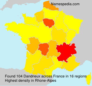 Surname Dandrieux in France Surname Dandrieux in France