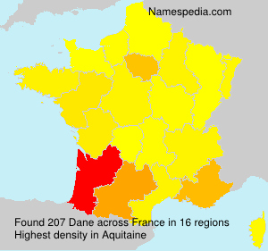 Surname Dane in France