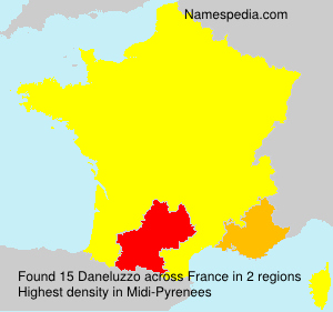 Surname Daneluzzo in France Surname Daneluzzo in France